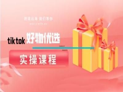 tiktok好物优选实操课程,好物分享操作技巧-鲁班聊项目