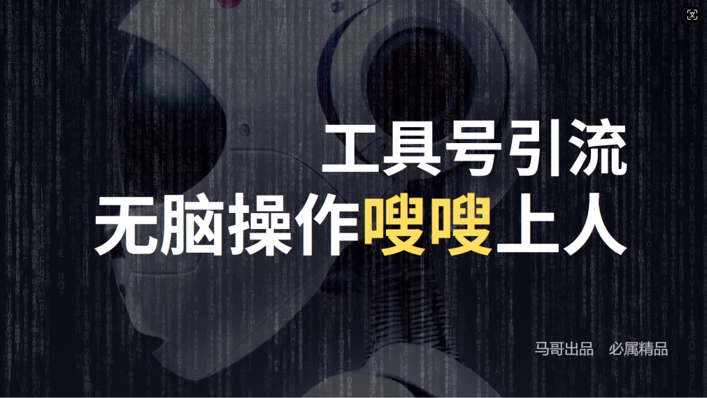 24年抖音最新工具号日引流300+创业粉，日入5000+-鲁班聊项目
