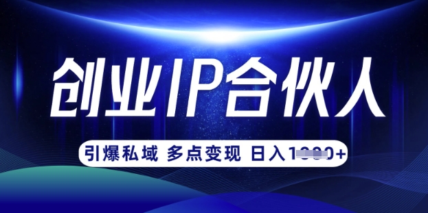 云帆·创业ip合伙人打造3.0,从0到1教你做网创,实现月入过W-鲁班聊项目