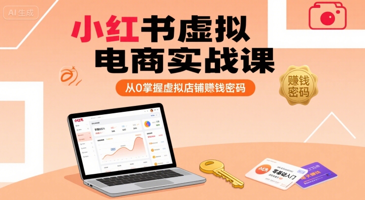 小红书虚拟电商实战课,从0掌握虚拟店铺賺钱密码(更新)-鲁班聊项目
