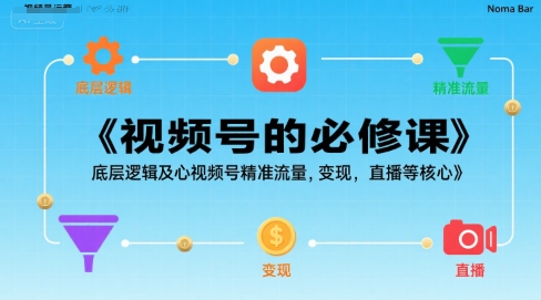 视频号的必修课，视频号的底层逻辑及核心视频号精准流量，变现，直播等核心-鲁班聊项目