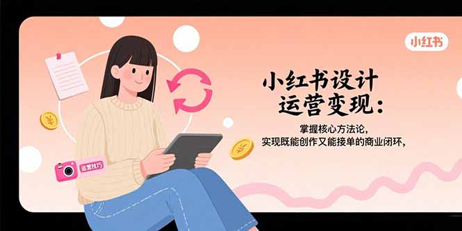 小红书设计运营变现:掌握核心方法论,实现既能创作又能接单的商业闭环-鲁班聊项目