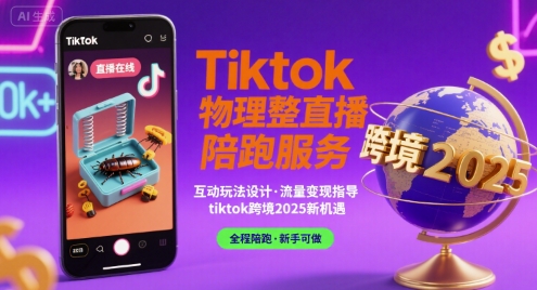 Tiktok物理整蛊直播陪跑服务-tiktok跨境2025-鲁班聊项目