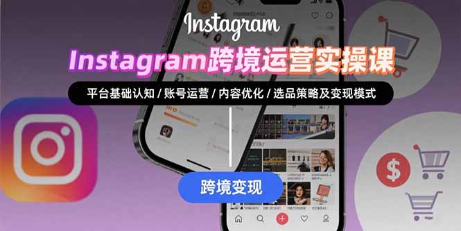 Instagram跨境运营实战：平台认知/账号运营/内容优化/选品策略及变现模式-鲁班聊项目