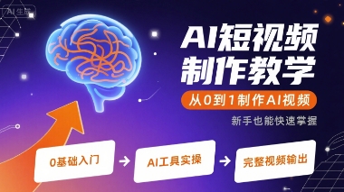 AI短视频制作教学，从0到1制作AI视频-鲁班聊项目