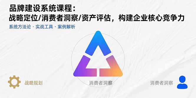 品牌建设系统课程:战略定位/消费者洞察/资产评估,构建企业核心竞争力-鲁班聊项目