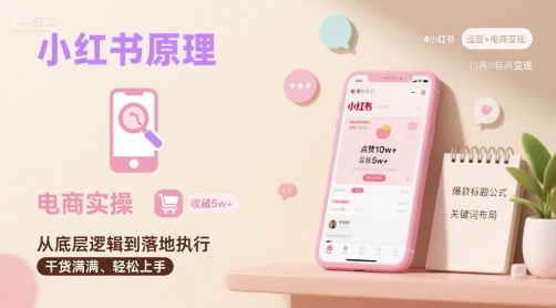 小红书原理以及详细实操流程,小红书电商教程-鲁班聊项目