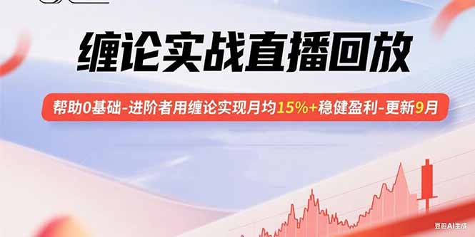 缠论实战直播回放：帮助0基础-进阶者用缠论实现月均15%+稳健盈利-更新9月-鲁班聊项目