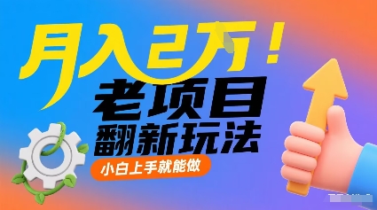 月入2W！老项目翻新玩法，小白上手就能做，非常容易上手-鲁班聊项目
