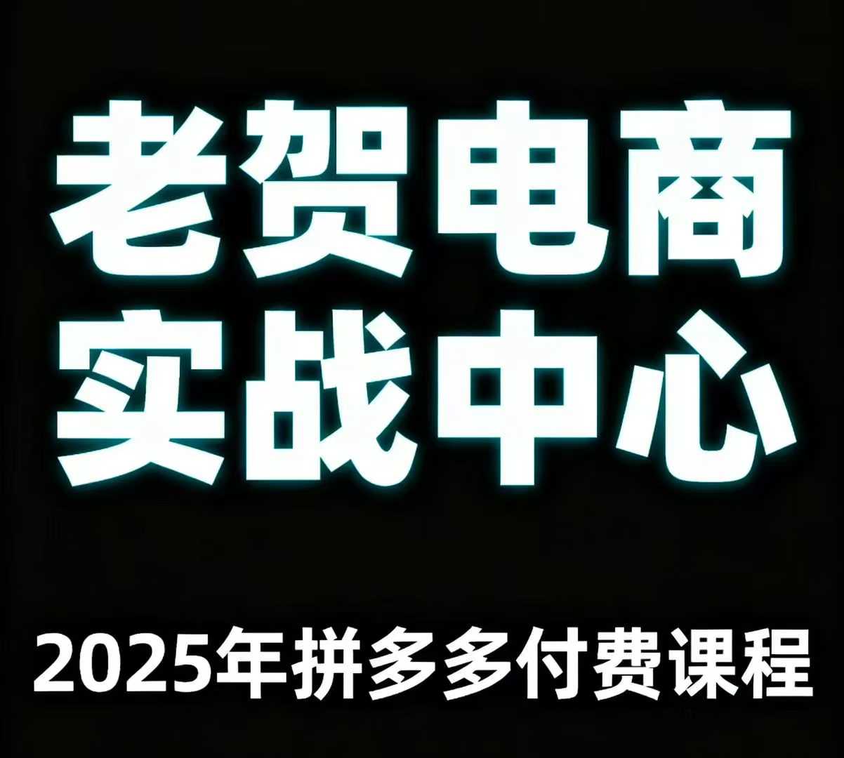 老贺电商2025年拼多多付费课程，用通俗易懂的方法告诉你多多怎么玩-鲁班聊项目