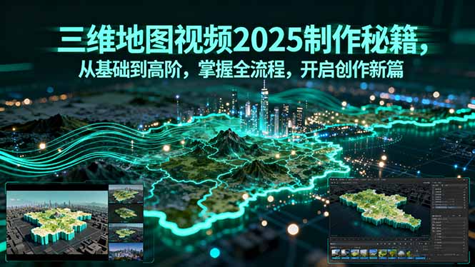 三维地图视频2025制作秘籍,从基础到高阶,掌握全流程,开启创作新篇-鲁班聊项目
