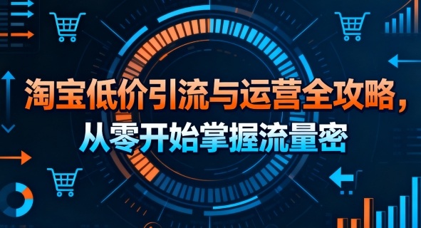 淘宝低价引流与运营全攻略，从零开始掌握流量密码-鲁班聊项目