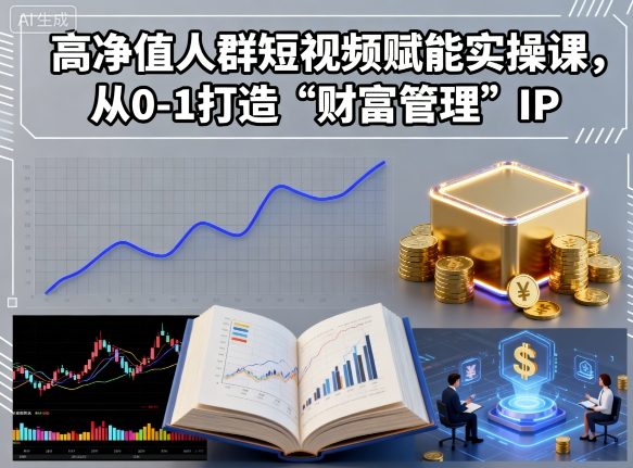 高净值人群短视频赋能实操课,从0-1打造“财富管理”IP-鲁班聊项目