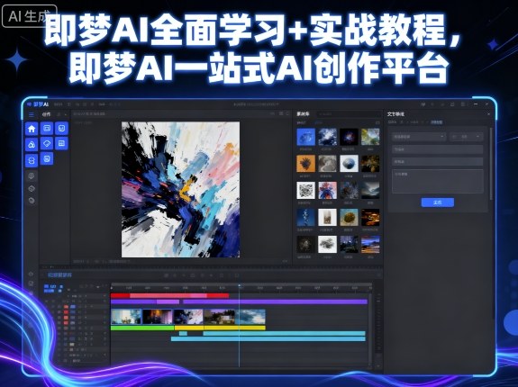 即梦AI全面学习+实战教程,即梦AI一站式AI创作平台-鲁班聊项目