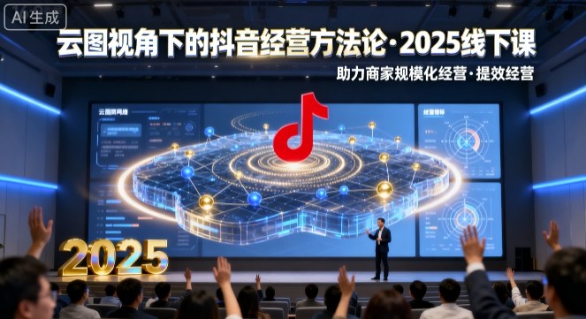 云图视角下的抖音经营方法论,2025线下课,助力商家规模化经营,提效经营(录音+字幕)-鲁班聊项目