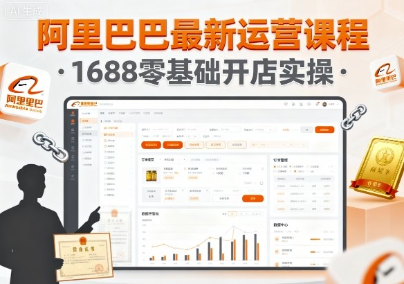 阿里巴巴最新运营课程,1688零基础开店实操-鲁班聊项目