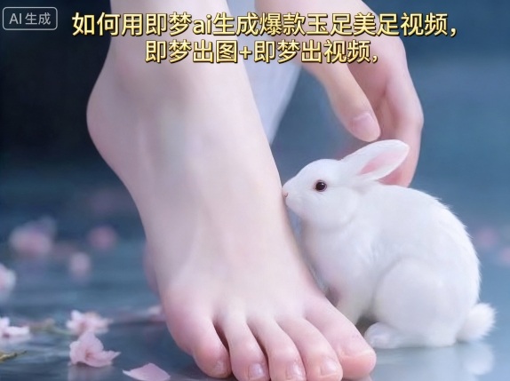 如何用即梦ai生成爆款玉足美足视频，即梦出图+即梦出视频，快速涨粉-鲁班聊项目