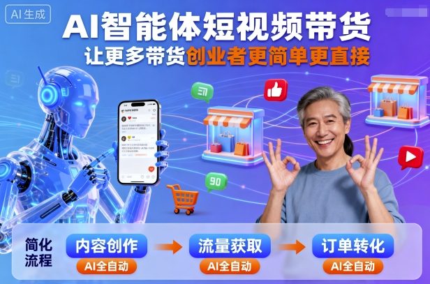 AI智能体短视频带货,让更多带货创业者更简单更直接-鲁班聊项目