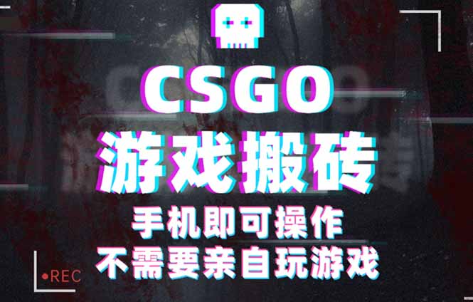 CSGO游戏挂机捡漏，单日扫货500+，年底小高峰上车可吃肉，手机即可操作…-鲁班聊项目