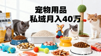 月变现40个！宠物用品私域运营的精准掘金之道玩法-鲁班聊项目