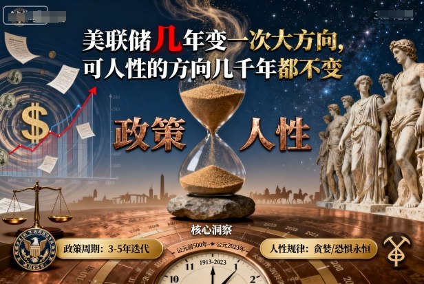 付费文章:美联储几年变一次大方向,可人性的方向几千年都不变-鲁班聊项目