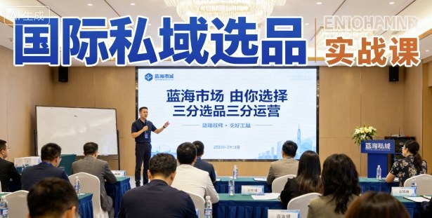 国际私域选品实战课,蓝海市场由你选择,七分选品三分运营-鲁班聊项目