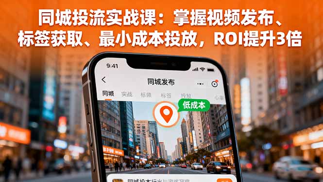 同城投流实战课：掌握视频发布、标签获取、最小成本投放，ROI提升3倍-鲁班聊项目