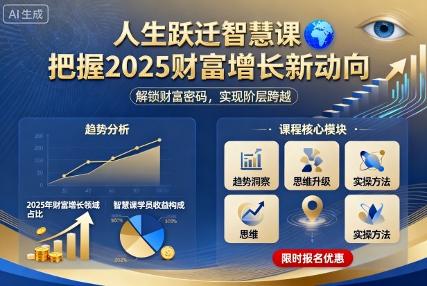 人生跃迁智慧课，把据2025财富增长新动向-鲁班聊项目