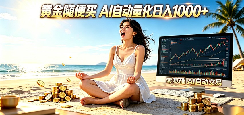 黄金随便买?AI自动外汇量化交易 在家当皇帝 日入1000+-鲁班聊项目