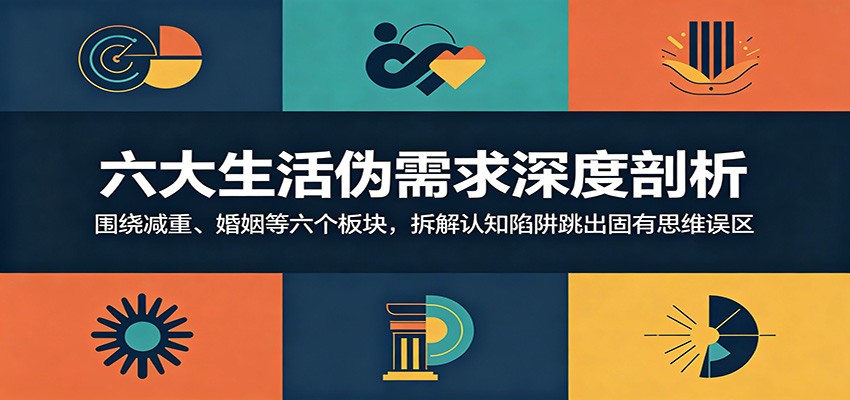六大生活伪需求深度剖析:围绕减重、婚姻等六个板块,拆解认知陷阱跳出固有思维误区-鲁班聊项目