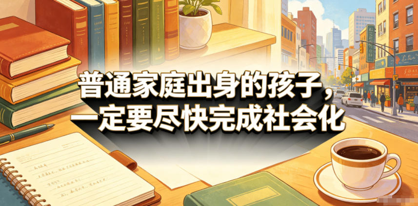 付费文章:普通家庭出身的孩子,一定要尽快完成社会化-鲁班聊项目