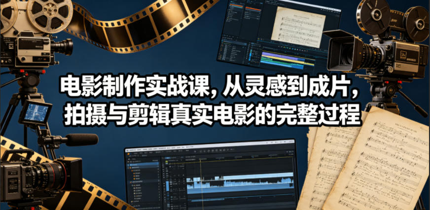 电影制作实战课,从灵感到成片,拍摄与剪辑真实电影的完整过程【原创双语字幕】-鲁班聊项目