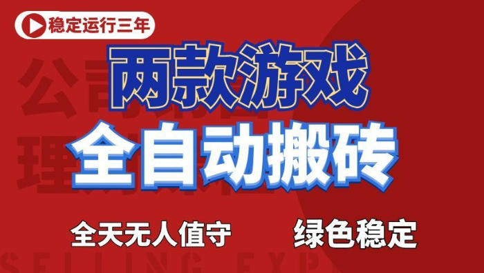 海外游戏全自动搬砖,日入1k+,全天无人值守,绿色稳定!【揭秘】-鲁班聊项目