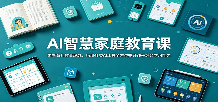 AI智慧家庭教育课:更新育儿教育理念,巧用各类AI工具全方位提升孩子综合学习能力-鲁班聊项目