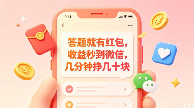 答题就有红包，收益秒到微信，几分钟挣几十块，学生党上班族宝妈都可以玩【揭秘】-鲁班聊项目