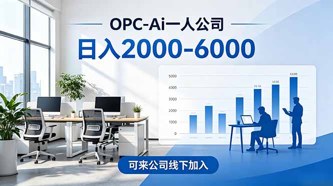 2026创业新风口—OPC一人公司模式震撼首发！日收益2000-6000+，项目绿色长久，安全稳健，合…-鲁班聊项目
