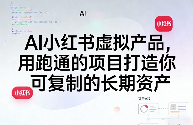 AI小红书虚拟产品，用跑通的项目打造你可复制的长期资产(更新)-鲁班聊项目