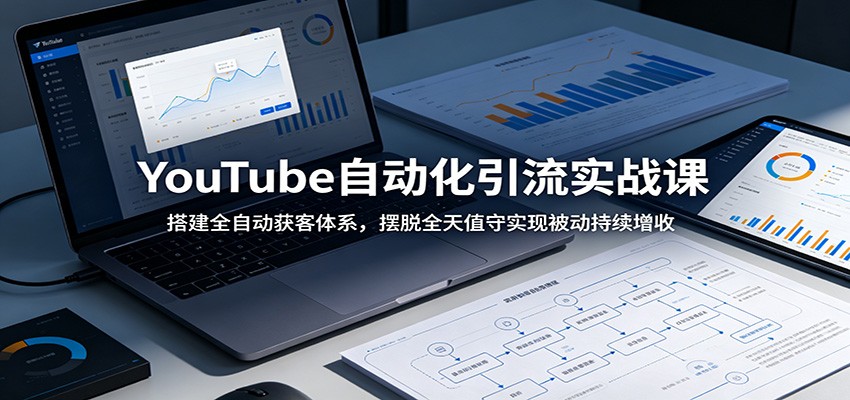 YouTube自动化引流实战课：搭建全自动获客体系，摆脱全天值守实现被动持续增收-鲁班聊项目