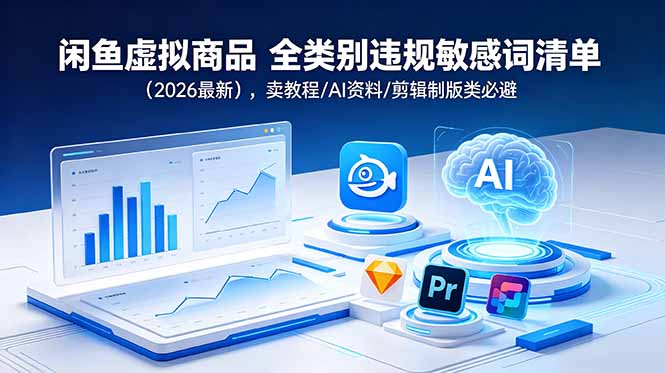 闲鱼虚拟商品 全类别违规敏感词清单(2026最新-鲁班聊项目