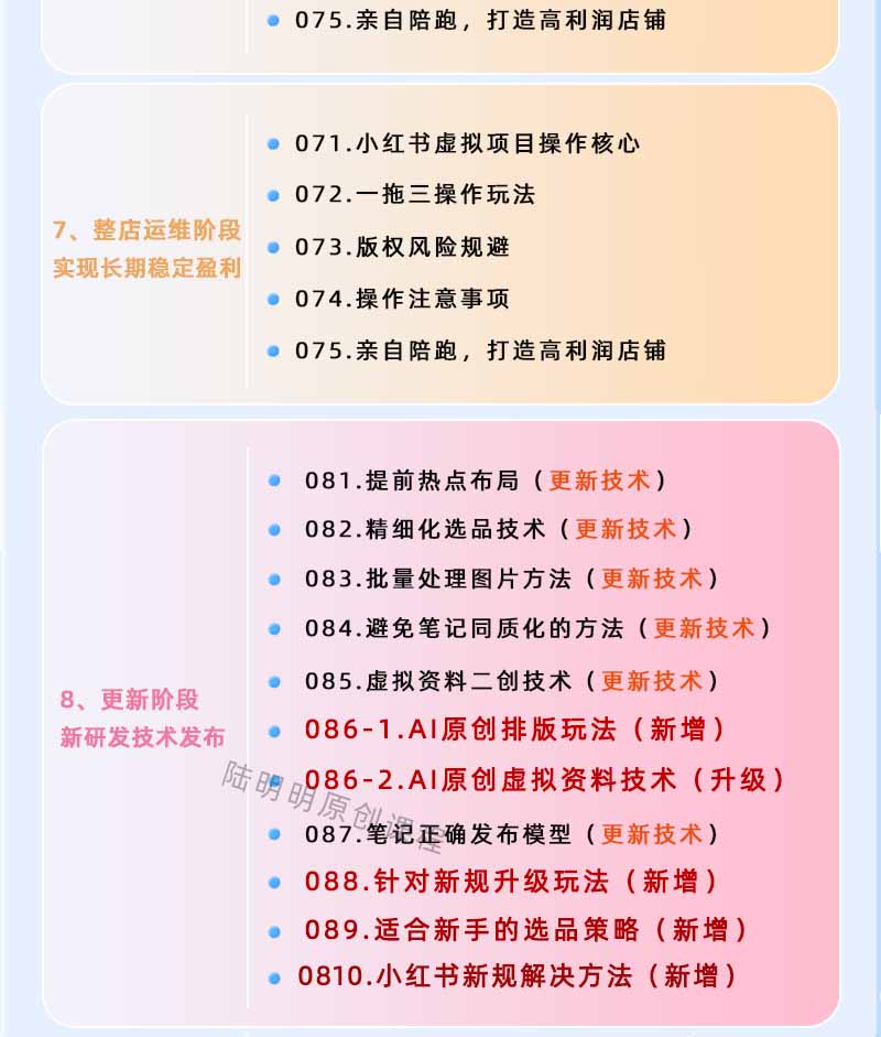图片[4]-小红书虚拟项目特训班9.0，全面拥抱AI，批量产出原创PPT货源，单品/单店纯利润几万到几十W-鲁班聊项目